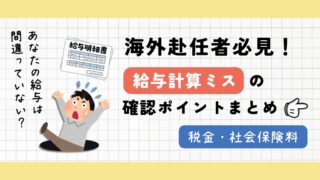 【駐在員必読】あなたの日本円の給与明細、間違ってない?海外赴任時に確認すべきポイント!