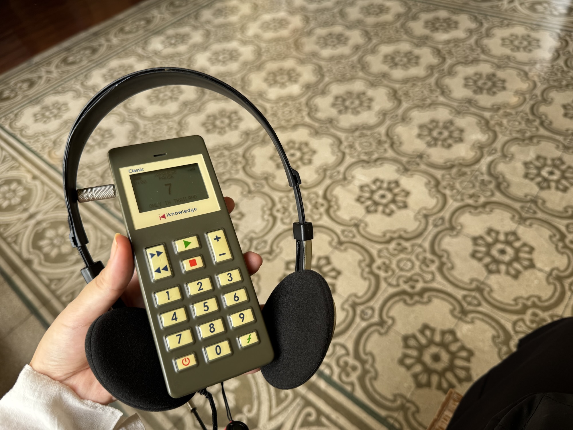 サイアム博物館の貸出用日本語オーディオガイド