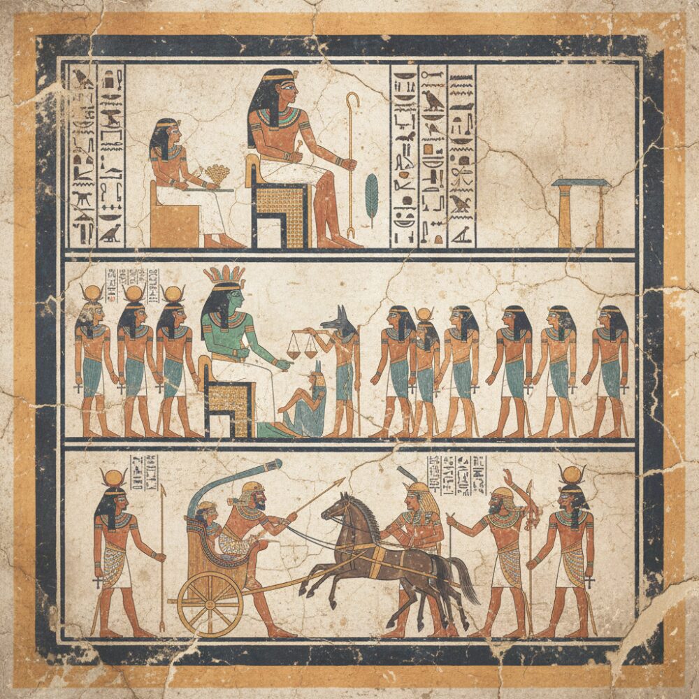 ② 中王国時代 エジプト 壁画風 歴史 時代