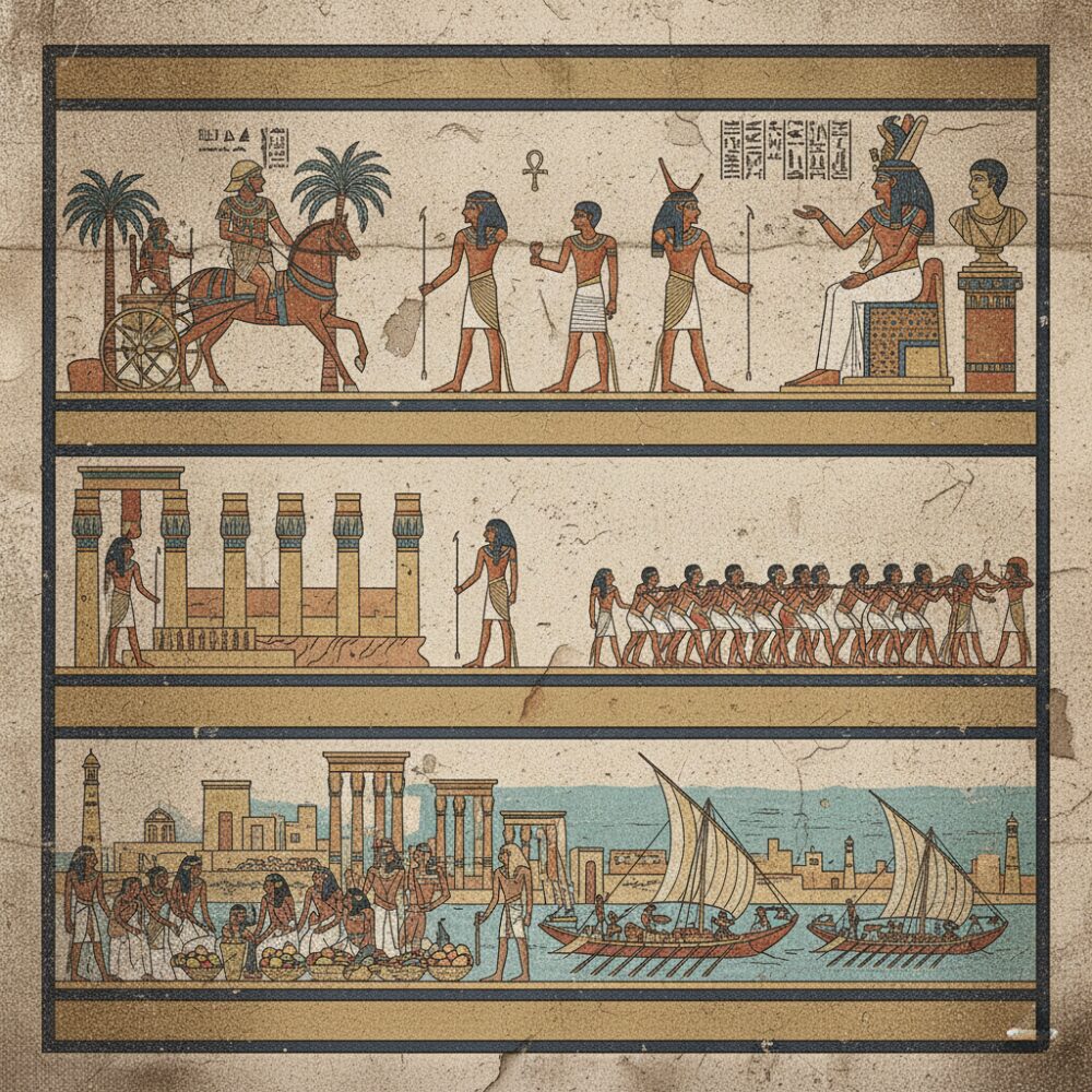④ 末期〜プトレマイオス朝 壁画風 歴史 時代