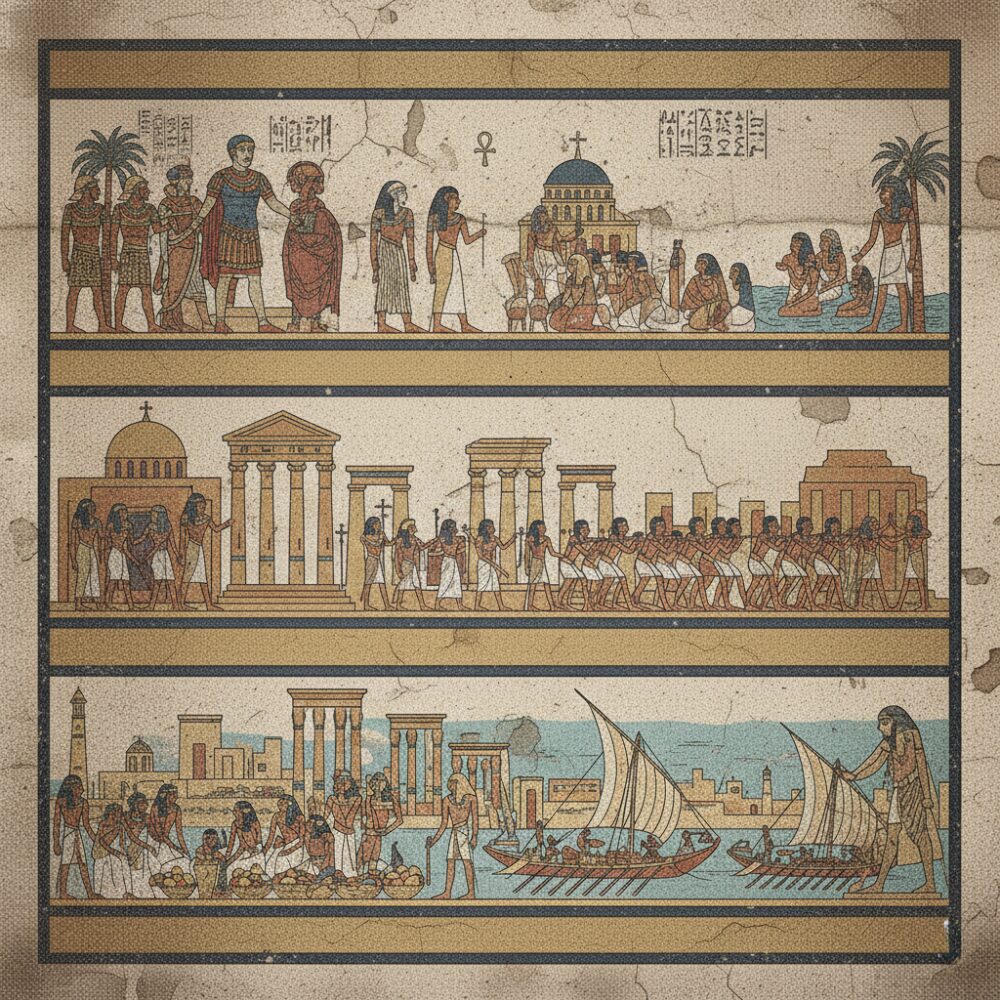 ⑤ ローマ・ビザンツ支配 壁画風 歴史 時代