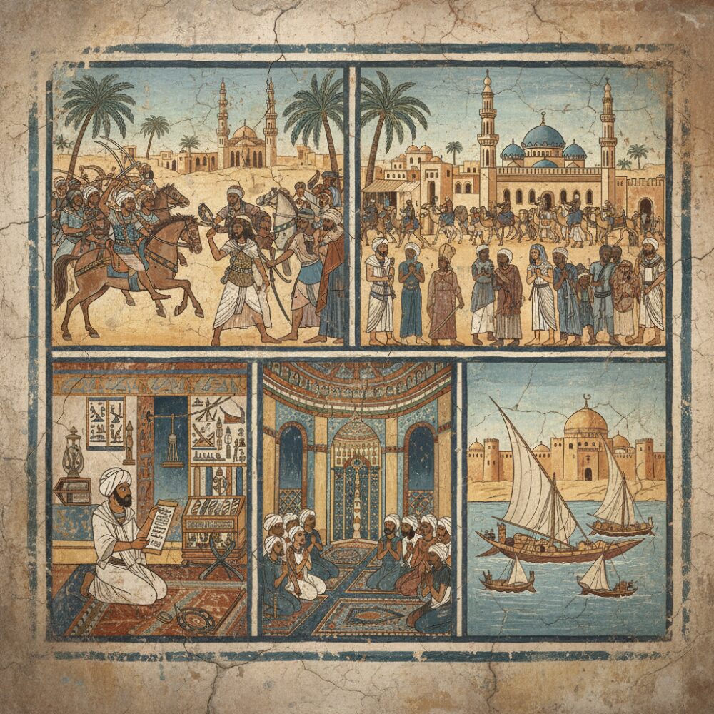 ⑥ イスラム化時代 壁画風 歴史 時代