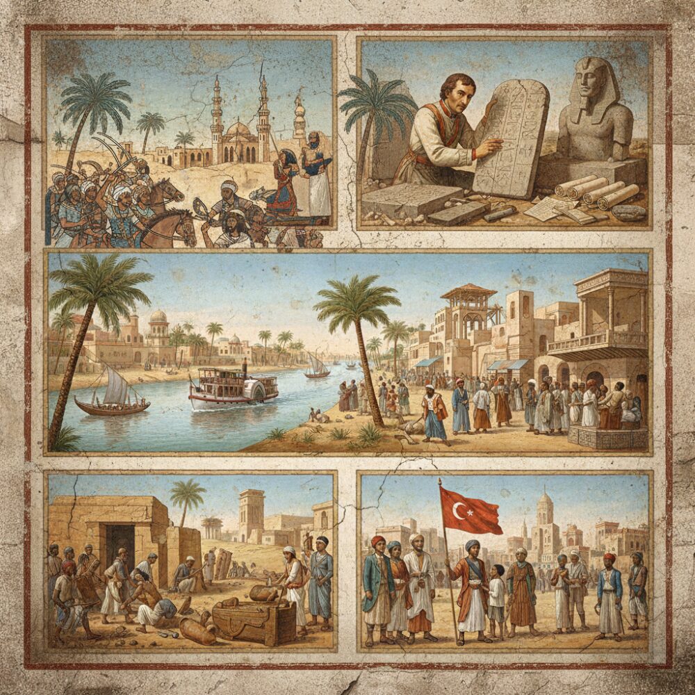 ⑦ 近代と再発見 エジプト 壁画風 歴史 時代