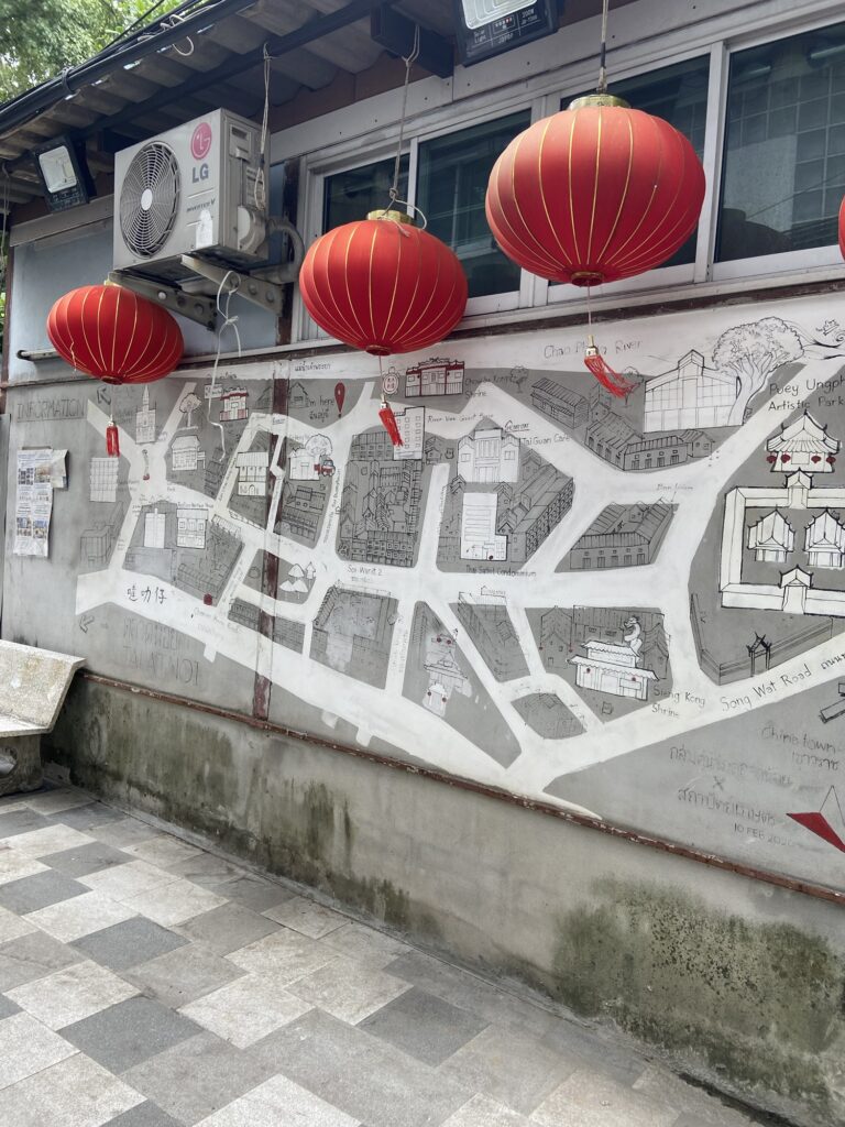 タラートノーイ　路地　地図