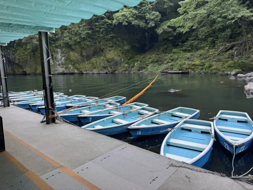 高千穂峡　ボート乗り場