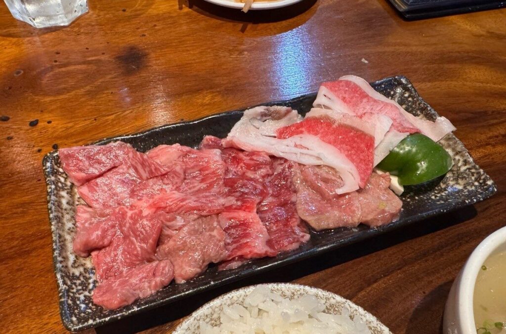 焼肉広島の牛焼肉ランチ350バーツ